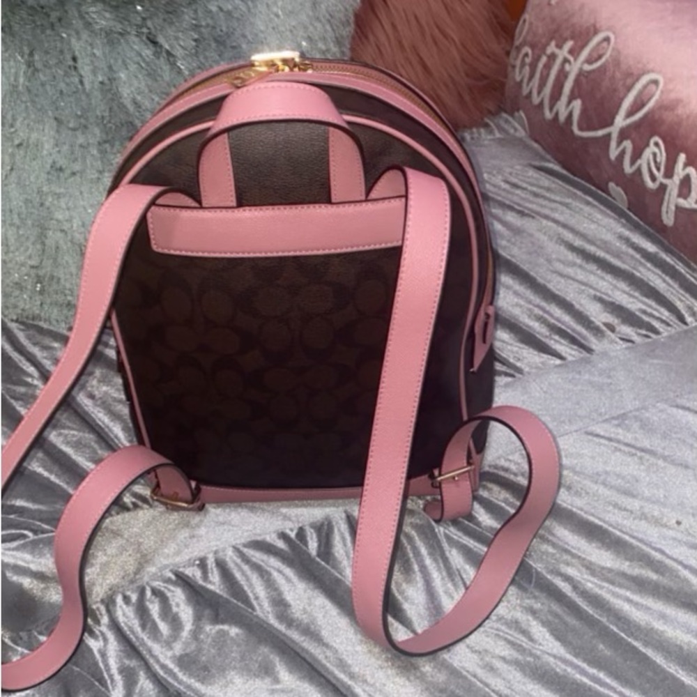 Coach Signature style backpack Brown&Pink Smoke Free Home